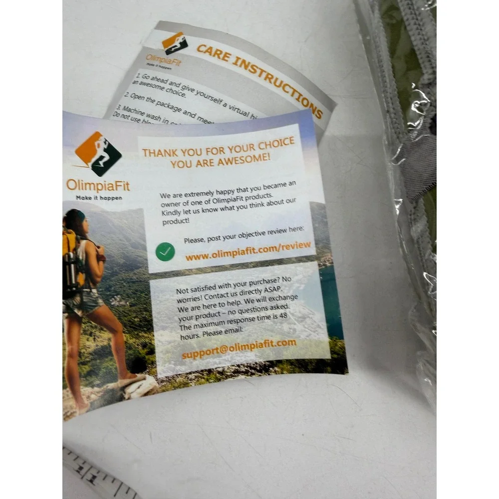 OlimpiaFit Microfiber Towel Set Unisex 3 Pack Olive Green Quick Dry Sporty NWT